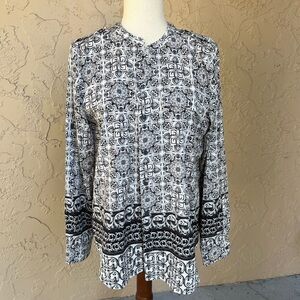 Calvin Klein Black and White Women's Top